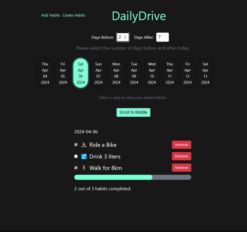 Project Habit Tracker