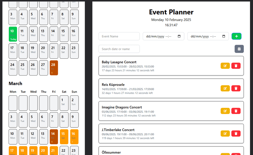 Event planner